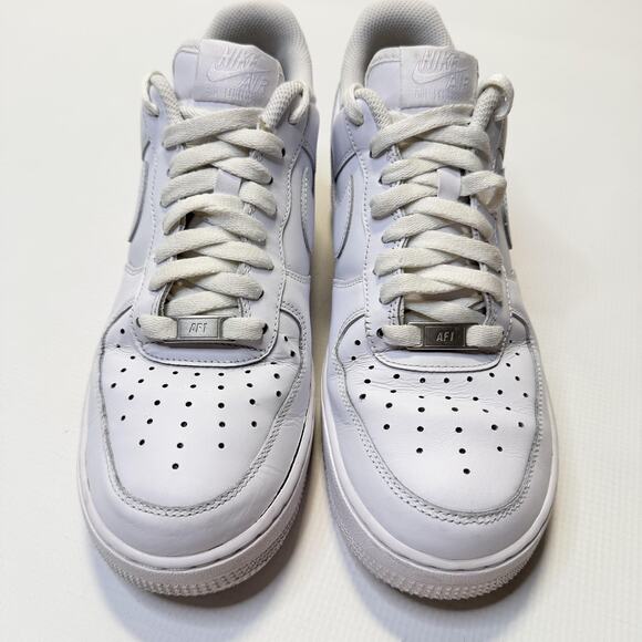 Nike Air Force 1 Shoes Mens Size 9 White CW2288-111 Leather Low Top - Picture 8 of 14